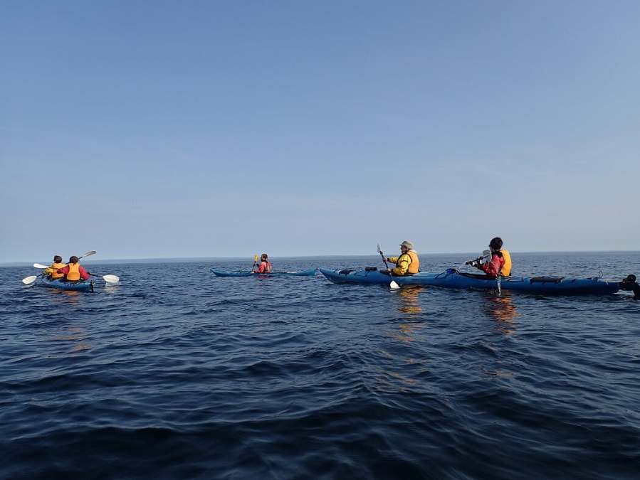 kayaking on the St Lawrence